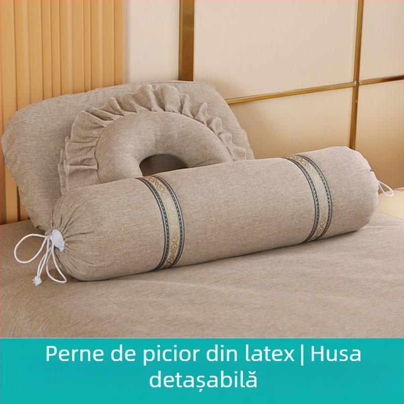 Perne pentru picior cilindrice extinse, în stil european – detașabile și lavabile, umplutură din mătase, set de patru piese