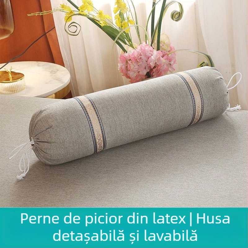 Perne pentru picior cilindrice extinse, în stil european – detașabile și lavabile, umplutură din mătase, set de patru piese