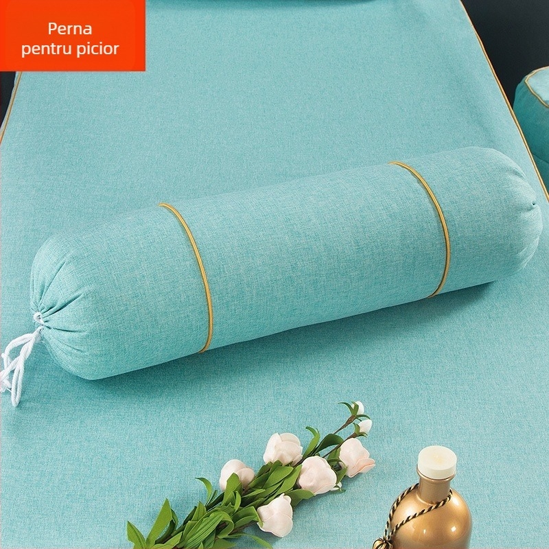 Perne pentru picior cilindrice extinse, în stil european – detașabile și lavabile, umplutură din mătase, set de patru piese