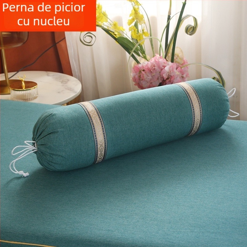 Perne pentru picior cilindrice extinse, în stil european – detașabile și lavabile, umplutură din mătase, set de patru piese