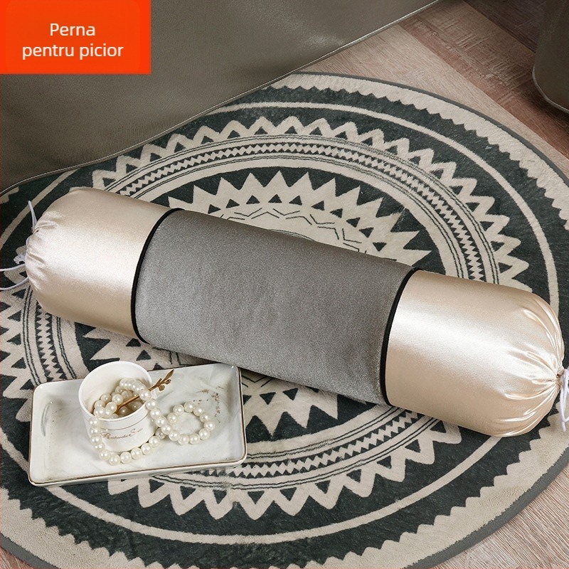 Perne pentru picior cilindrice extinse, în stil european – detașabile și lavabile, umplutură din mătase, set de patru piese