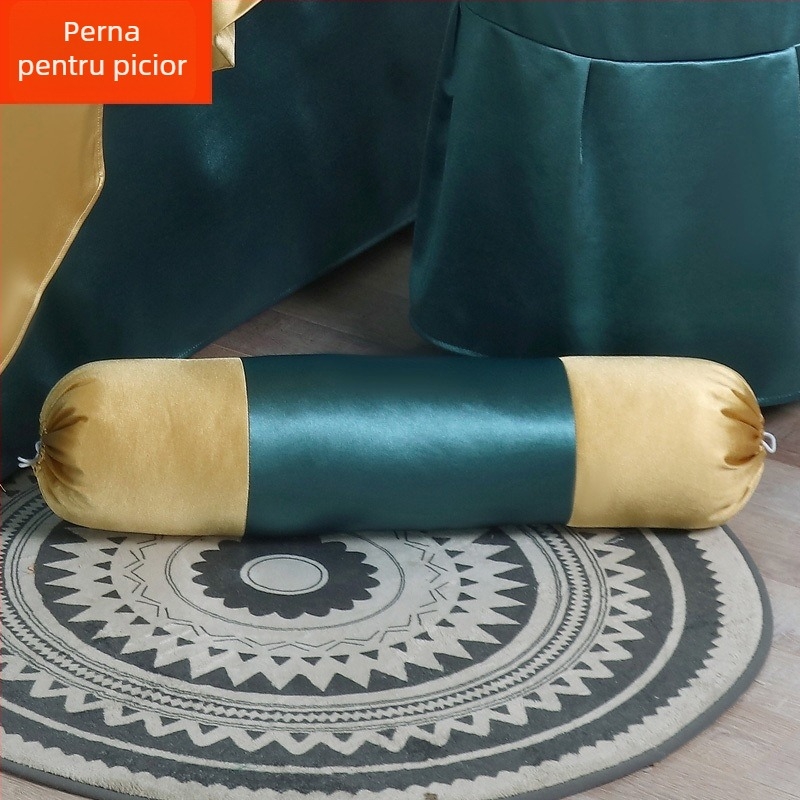 Perne pentru picior cilindrice extinse, în stil european – detașabile și lavabile, umplutură din mătase, set de patru piese