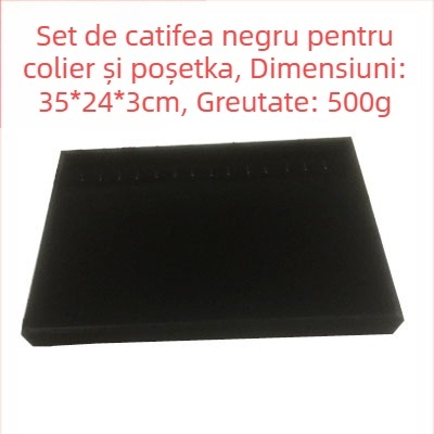 Tavă de afișare bijuterii, metalică, cu 12 compartimente pentru inele, lanțuri, brățări și pandante – stil artistic, origine: Jilin, primăvara 2025