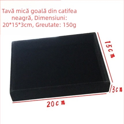 Tavă de afișare bijuterii, metalică, cu 12 compartimente pentru inele, lanțuri, brățări și pandante – stil artistic, origine: Jilin, primăvara 2025