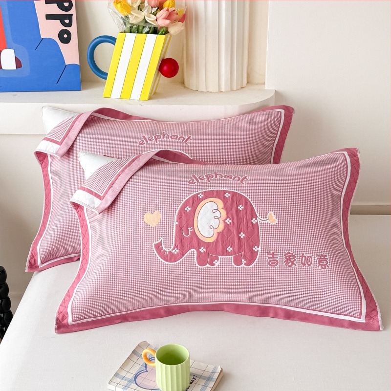 Husă pentru pernă — prietenoasă cu pielea, moale și confortabilă (fibra de poliester; pentru uz casnic și cămine studențești)