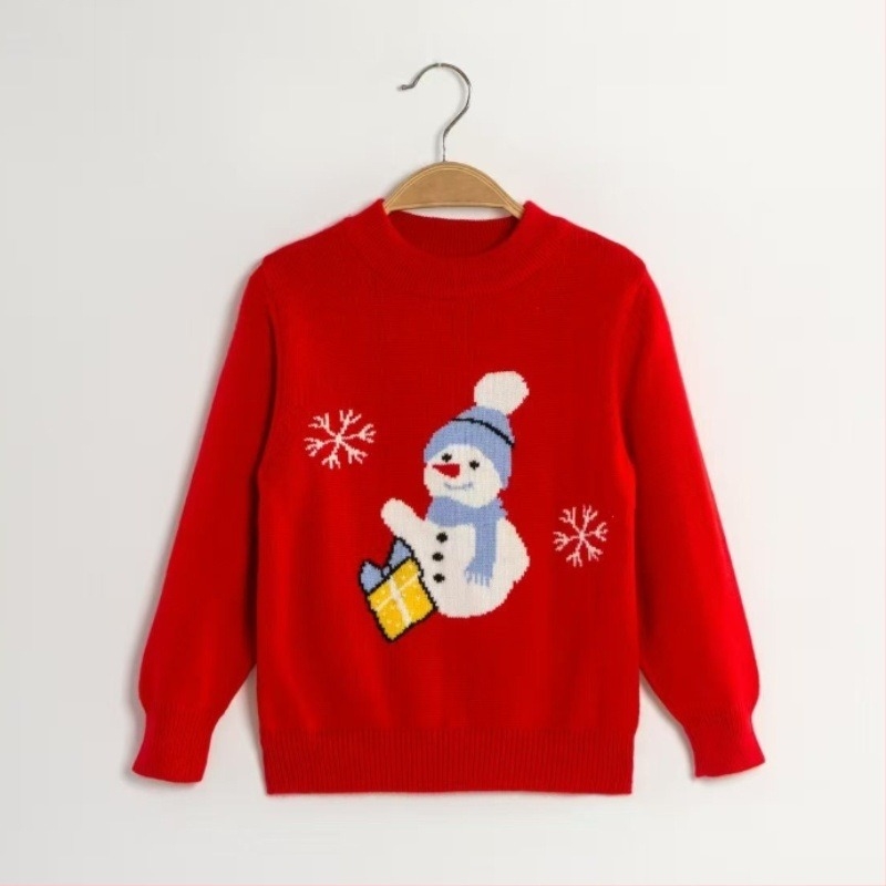 Pulover pentru copii din cașmir, cu guler semi-turtleneck, mâneci lungi, 3–8 ani