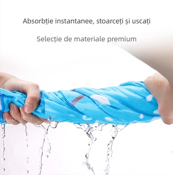 Prosop cu glugă pentru copii - Microfibră, 200–300 g, 16 fibre, imprimat