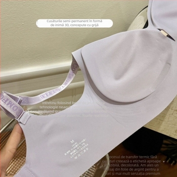 Set de sutien, cupa 1/2, cupă turnată medie, bretele fixe, închidere spate cu trei rânduri de cârlige