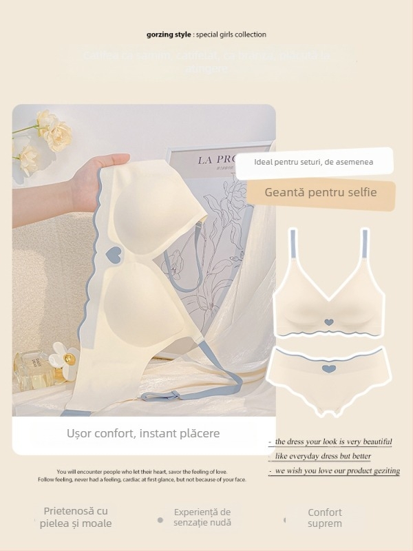 Set de sutiene fără bretele, subțire, fără sârmă, cu cupă 3/4, modelare pentru spate