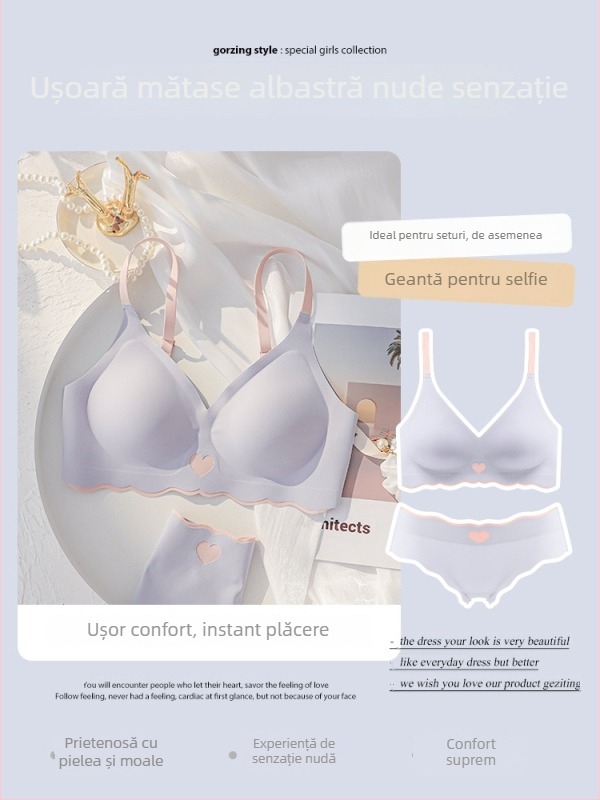 Set de sutiene fără bretele, subțire, fără sârmă, cu cupă 3/4, modelare pentru spate