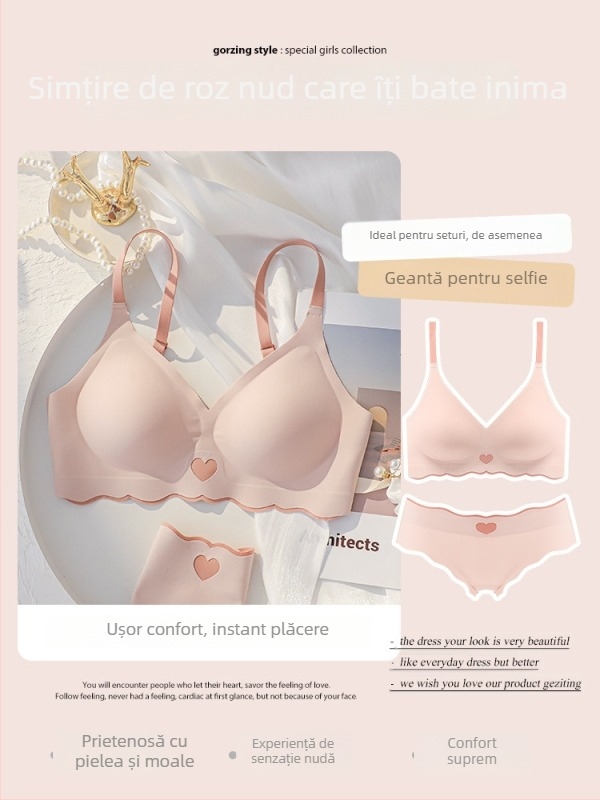 Set de sutiene fără bretele, subțire, fără sârmă, cu cupă 3/4, modelare pentru spate