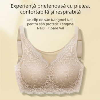 Sutien postoperator pentru proteza mamară, cupă completă, fără fir, cupă ușor modelată, reglabil