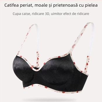 Sutien din nailon, fără elemente metalice, fără cusături, cu susținere superioară, cupă 3/4, confortabil și respirabil