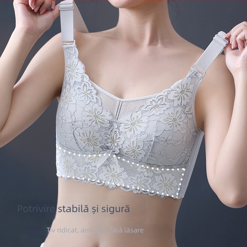 Sutien fără fir pentru busturi mari, efect de micșorare și adunare, fără bretele, cupă completă, subțire, din nylon, protecție împotriva expunerii