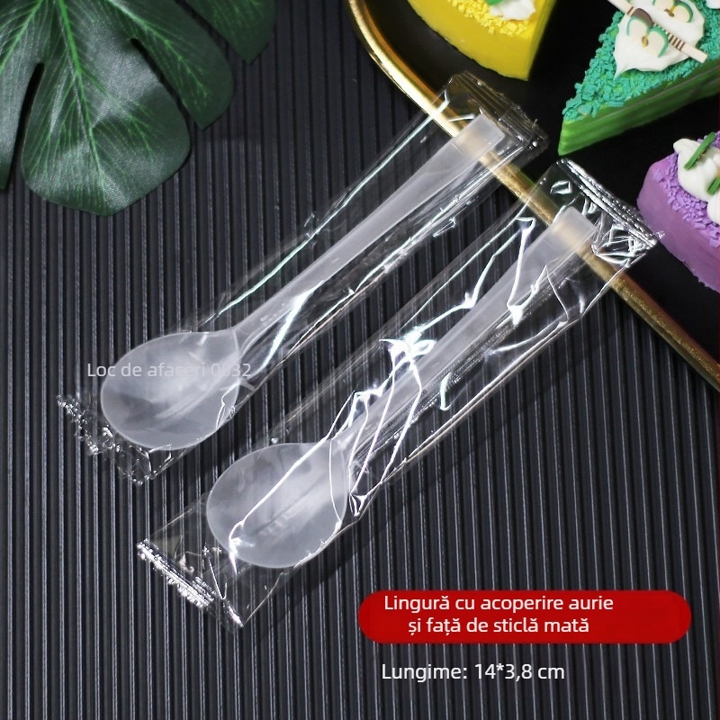 Furculiță unică pentru cartofi dulci copți, ambalată individual, din PP, groasă și rezistentă.