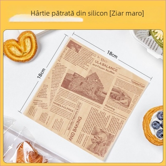 Cutie de tort de Crăciun, de unică folosință – material pulp, formă pătrată, stil degradabil, nu este potrivită pentru cuptor cu microunde, origine Zhejiang