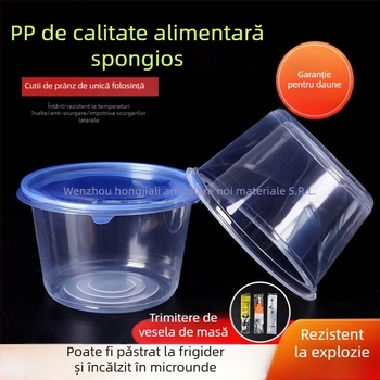 Bol de unică folosință, PP5 întărit, rezistent la temperaturi înalte, compatibil cu microunde, imprimare logo