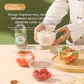 Boluri de plastic de unică folosință, formă dreptunghiulară, 401–500 ml, ambalaj 20 buc., origine Guangdong