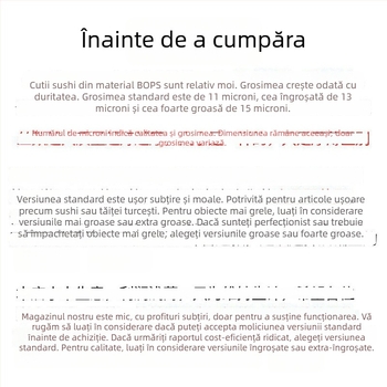 Cutie de ambalare din plastic, de unică folosință, cu capac, transparentă, potrivită pentru fructe și preparate reci