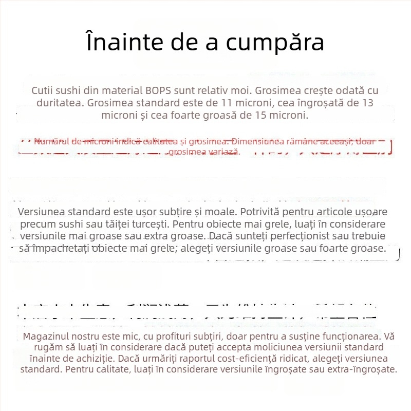 Cutie de ambalare din plastic, de unică folosință, cu capac, transparentă, potrivită pentru fructe și preparate reci