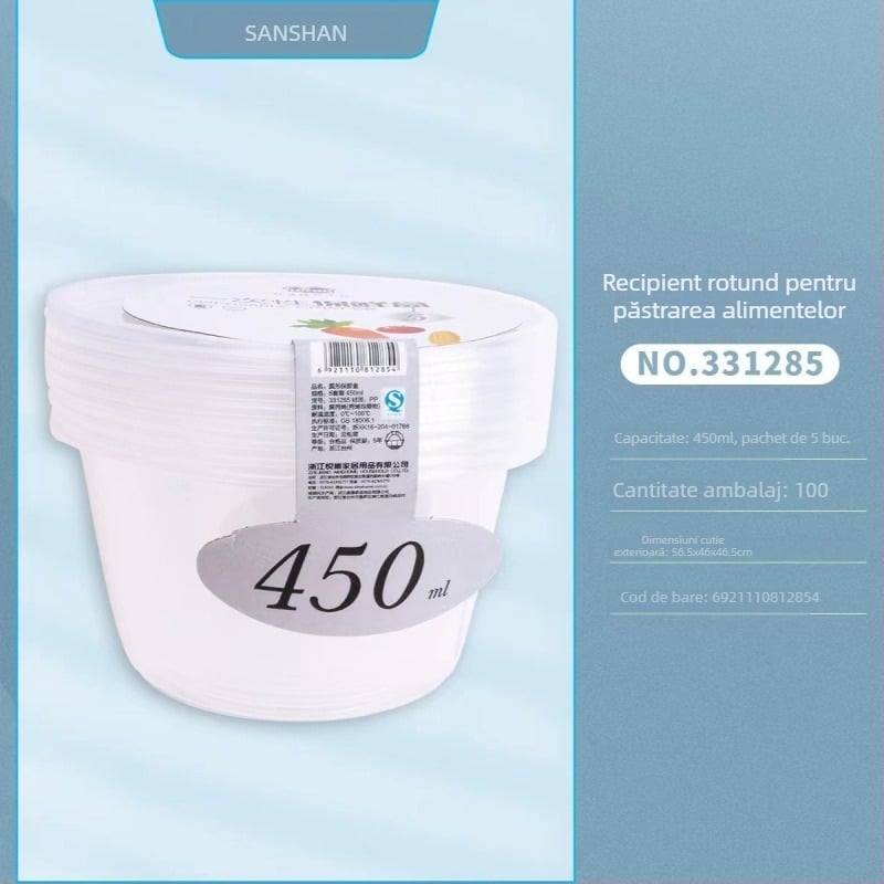 Cutii din plastic de unică folosință, dreptunghiulare, cu capac, pentru depozitarea alimentelor, la pachet, calitate alimentară, en gros