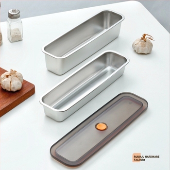 Cutie de păstrare din oțel inoxidabil 304, dreptunghiulară, 1–2 L, compatibilă cu microunde, etanșă pentru prevenirea mirosurilor