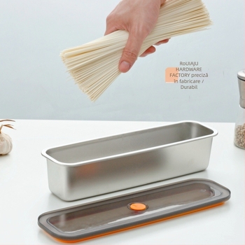 Cutie de păstrare din oțel inoxidabil 304, dreptunghiulară, 1–2 L, compatibilă cu microunde, etanșă pentru prevenirea mirosurilor