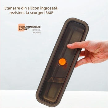 Cutie de păstrare din oțel inoxidabil 304, dreptunghiulară, 1–2 L, compatibilă cu microunde, etanșă pentru prevenirea mirosurilor