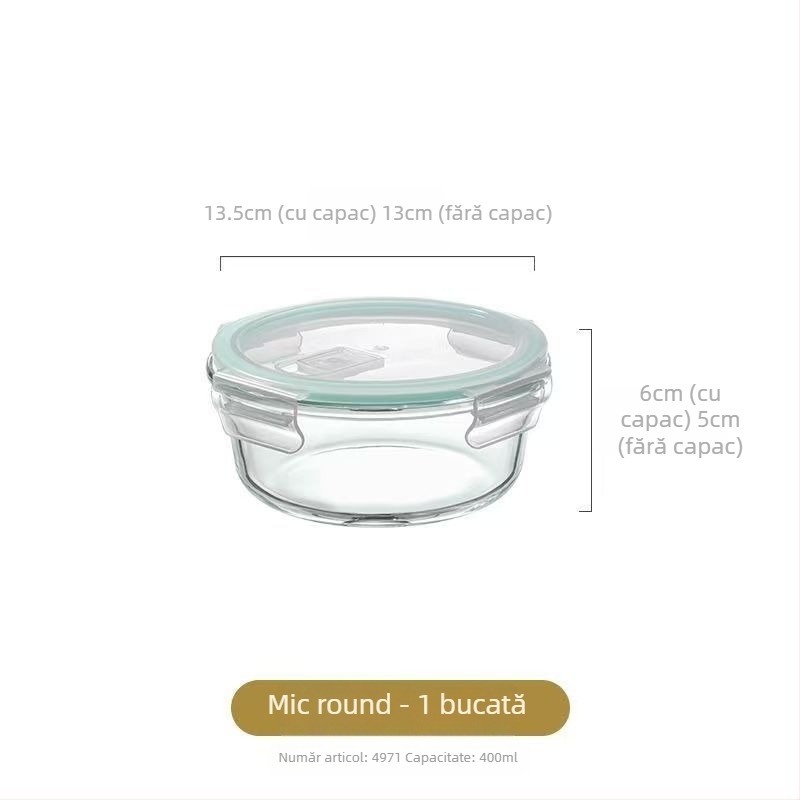 Jiayi cutie de prânz din sticlă borosilicat de înaltă rezistență, compatibilă cu microunde, formă pătrată, capacitate 800–1000 ml