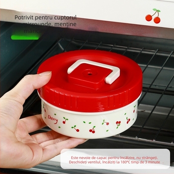 Cutie de prânz izolată din oțel inoxidabil 304, cu capac, compatibilă cu cuptorul cu microunde, 301-500 ml