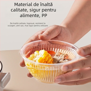 Vas plastic de unică folosință pentru catering take-away (Categorie: Vas de unică folosință; Material: Plastic; Import: Nu)