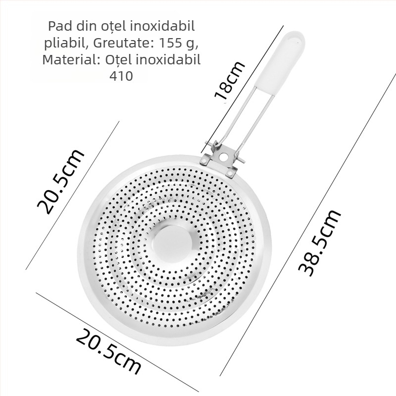 Pad de vas din oțel inoxidabil, dublu strat, structură cu țeavă circulară, izolație termică și protecție împotriva arsurilor, imprimare logo disponibil