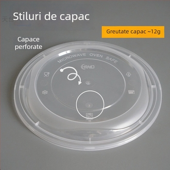 Recipient pentru supă cu două niveluri și compartimente uscat/umed, farfurie de unică folosință cu tăiței wonton vermicelli; Plastic • Nu este compatibil cu microunde • Imprimare siglă posibilă • Greutate brută ~8 kg