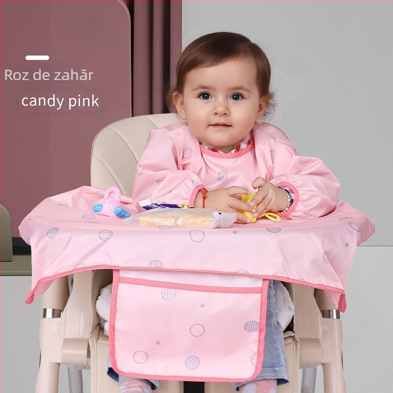 Halat de masă pentru copii cu mâneci lungi, impermeabil, unisex, material: fibră de acetat