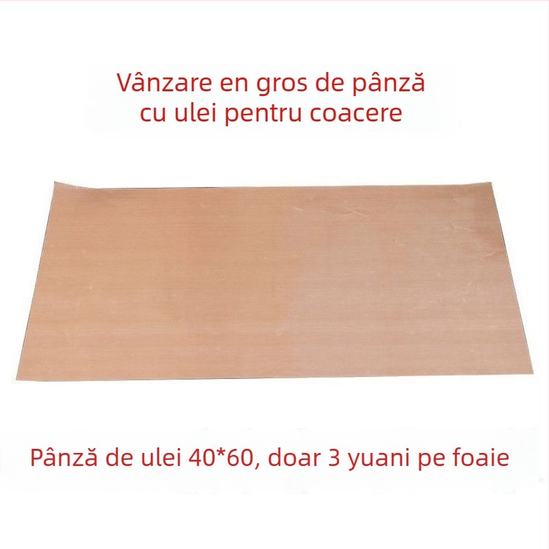 Covoraș antiaderent pentru copt din țesătură cu acoperire PTFE, rezistent la temperaturi înalte, reutilizabil, 130 g/m²