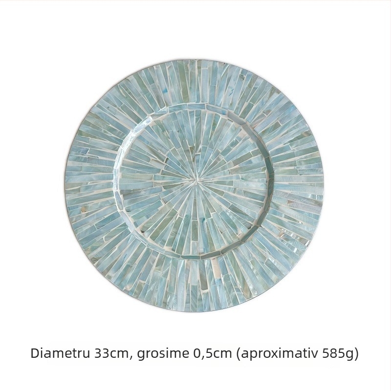 Covoraș de masă din lemn, rotund, stil Nordic, biodegradabil