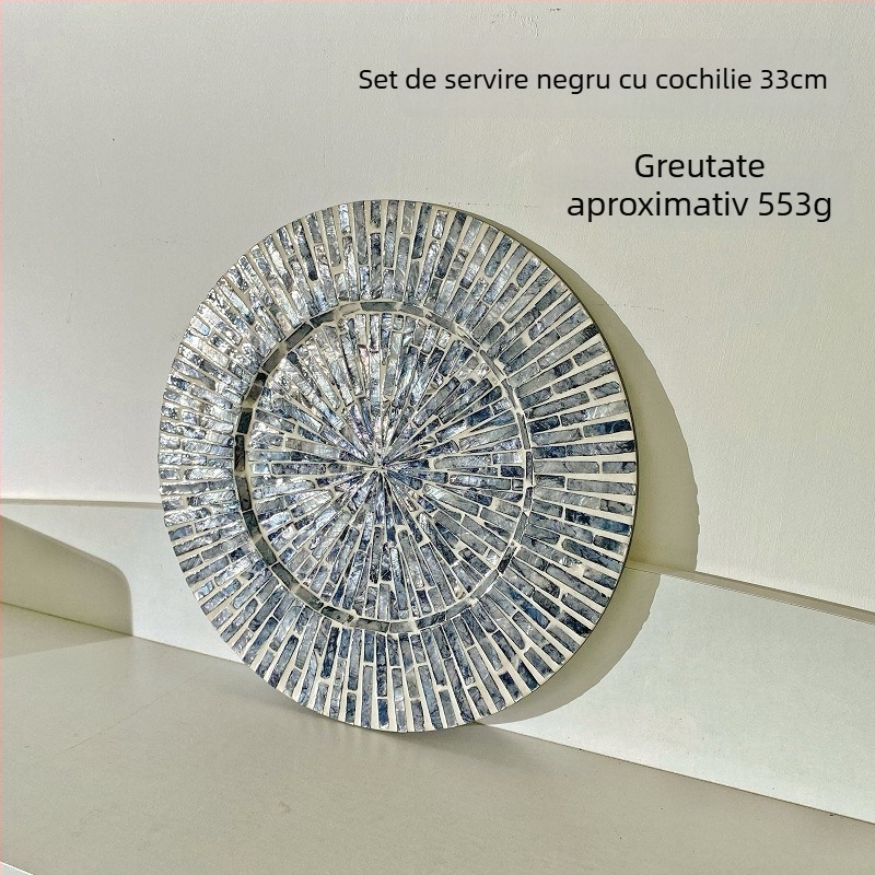 Covoraș de masă din lemn, rotund, stil Nordic, biodegradabil