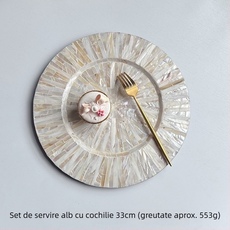 Covoraș de masă din lemn, rotund, stil Nordic, biodegradabil