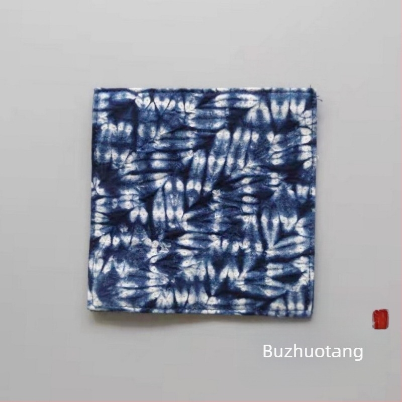 Suporturi pentru pahare din bumbac, pătrate, stil etnic, model solid, brand Bu ming tang