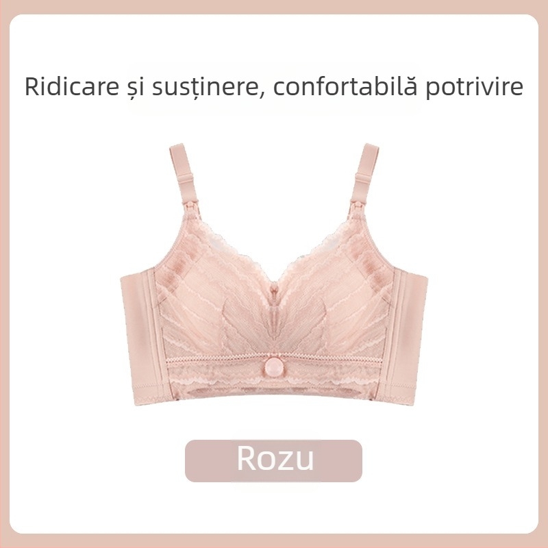 Sutien de alăptare pentru sarcină, anti-cădere, push-up, fără cusături, dintr-o singură bucată, material nylon cu căptușeală elastan 30–50%