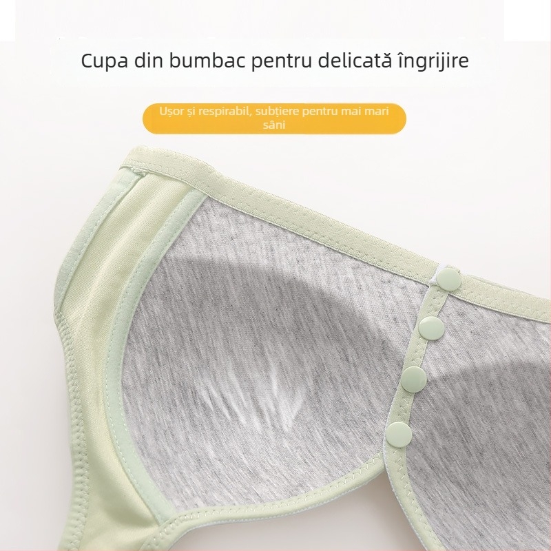 Sutien fără fir cu închidere frontală pentru femei de vârstă mijlocie și în vârstă, cu cupe complete, burete subțire cu formă, bretele fixe, material din nailon respirabil, confort pe tot parcursul anului