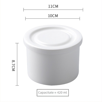 Ceașcă ceramică pentru supe cu capac plat, pentru hoteluri și restaurante, stil modern minimalist, posibilitate de personalizare