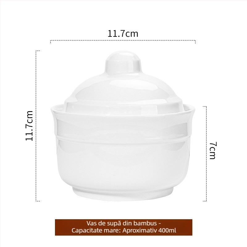 Jufumei oală ceramică de gătit cu capac, stil premium, personalizabilă, fabricată mecanic