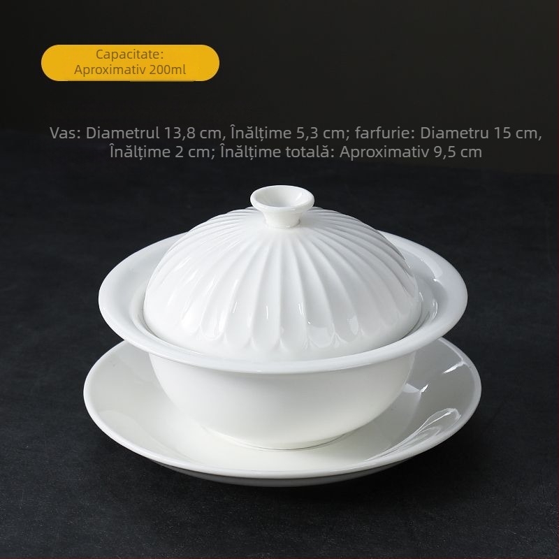 Vas ceramic pentru ghiveci cu încălzire prin lumânare - lucrat manual, veselă premium, potrivit pentru uz general, personalizabil