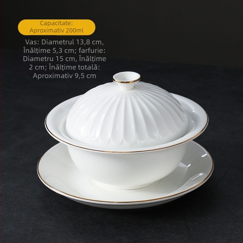 Vas ceramic pentru ghiveci cu încălzire prin lumânare - lucrat manual, veselă premium, potrivit pentru uz general, personalizabil