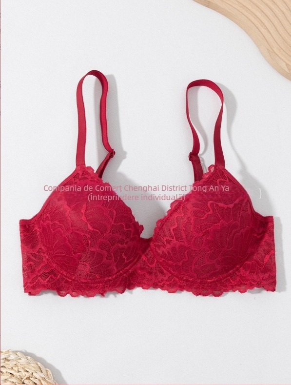 Sutien cu balene și push-up, cupă 3/4, cupe subțiri, material nylon