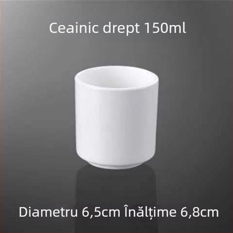 Set de pahare din ceramică pentru apă, rezistent la temperaturi, stil minimalist, pentru hoteluri, ceainării și restaurante