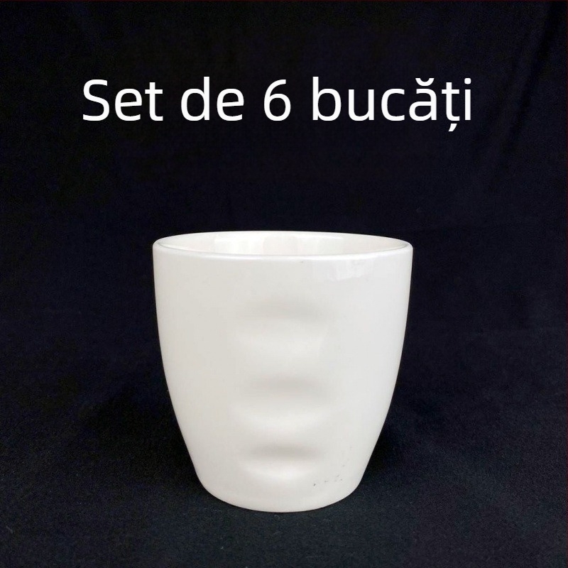 Set de pahare din ceramică pentru apă, rezistent la temperaturi, stil minimalist, pentru hoteluri, ceainării și restaurante