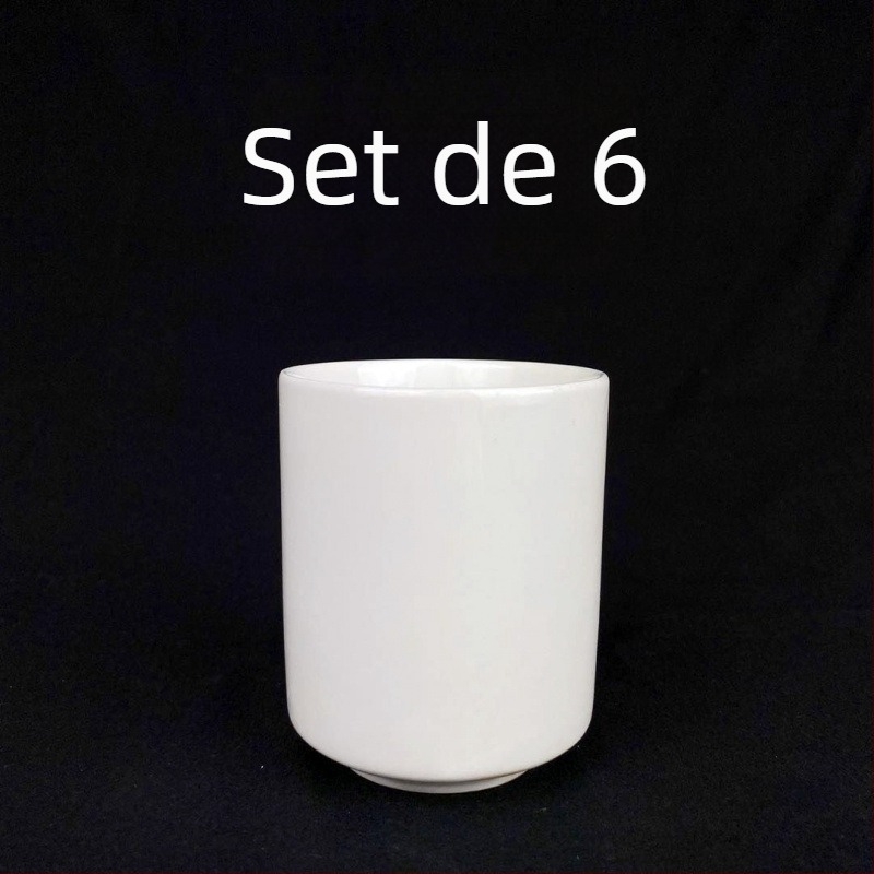 Set de pahare din ceramică pentru apă, rezistent la temperaturi, stil minimalist, pentru hoteluri, ceainării și restaurante