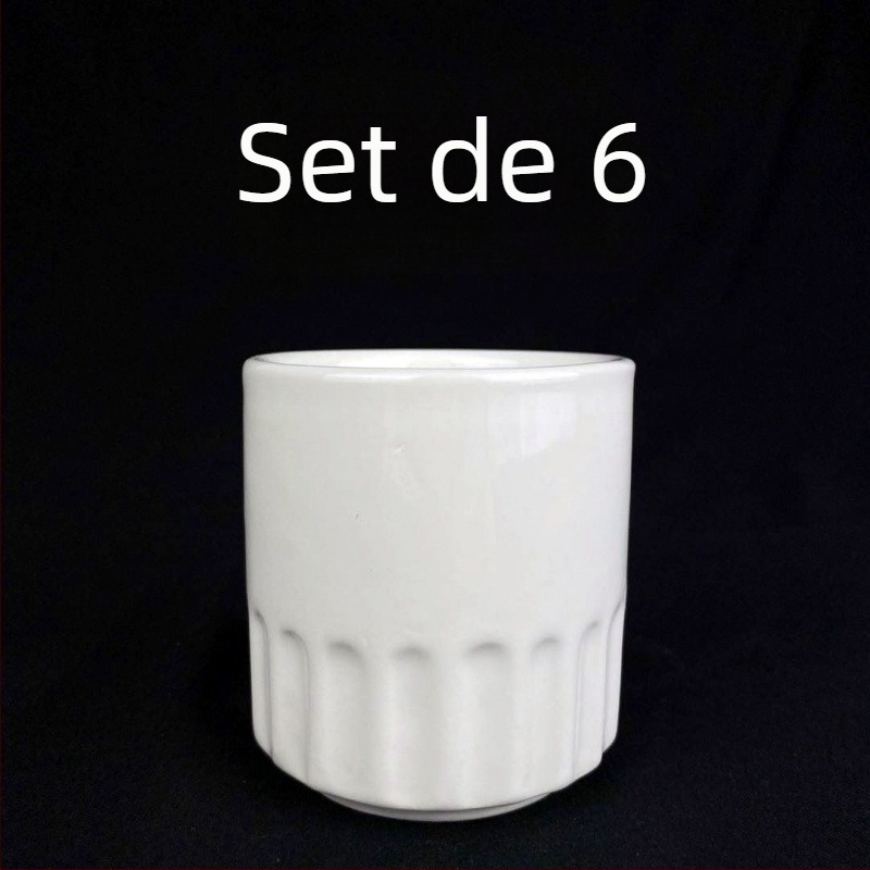 Set de pahare din ceramică pentru apă, rezistent la temperaturi, stil minimalist, pentru hoteluri, ceainării și restaurante